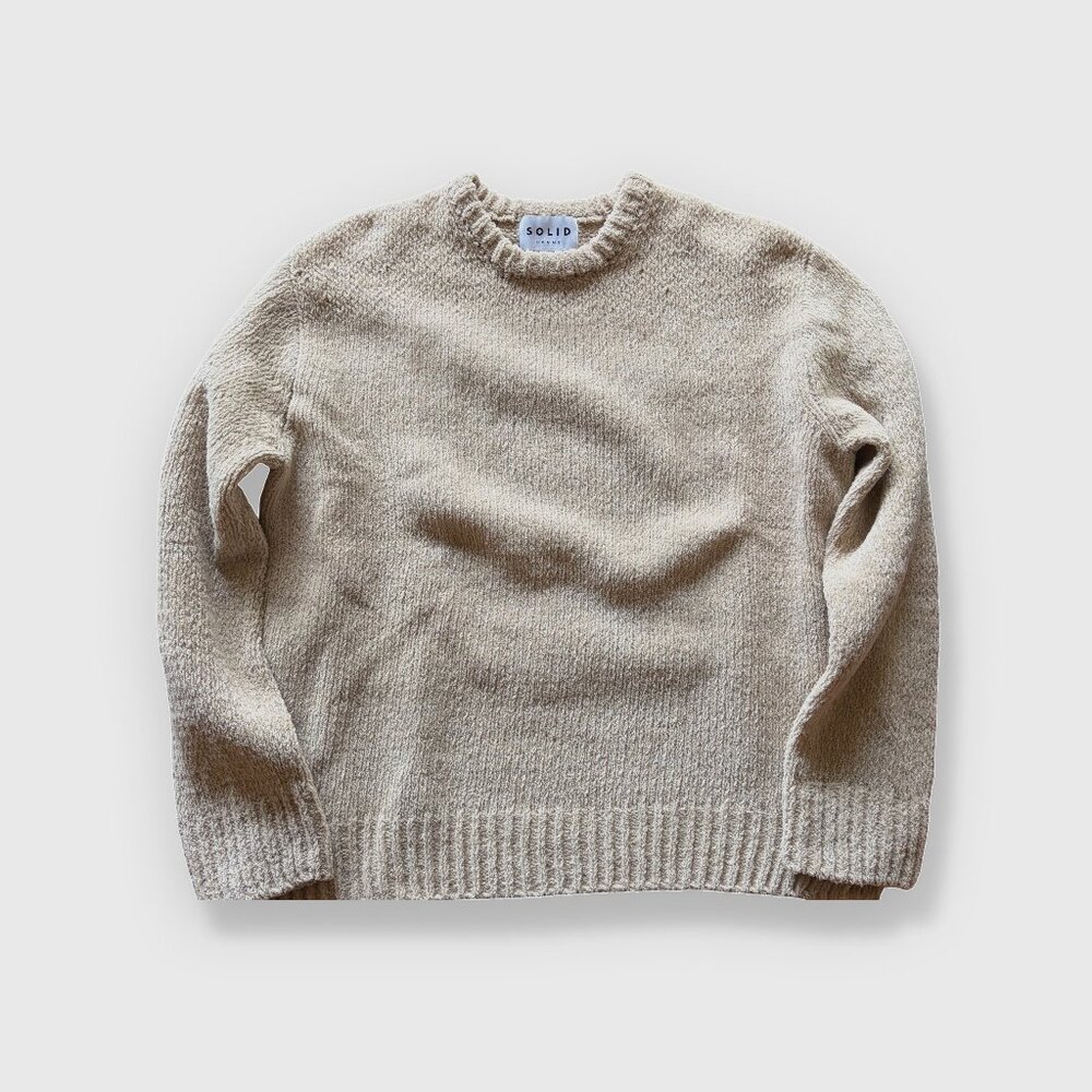 Solid Homme Wool Chenille Sweater